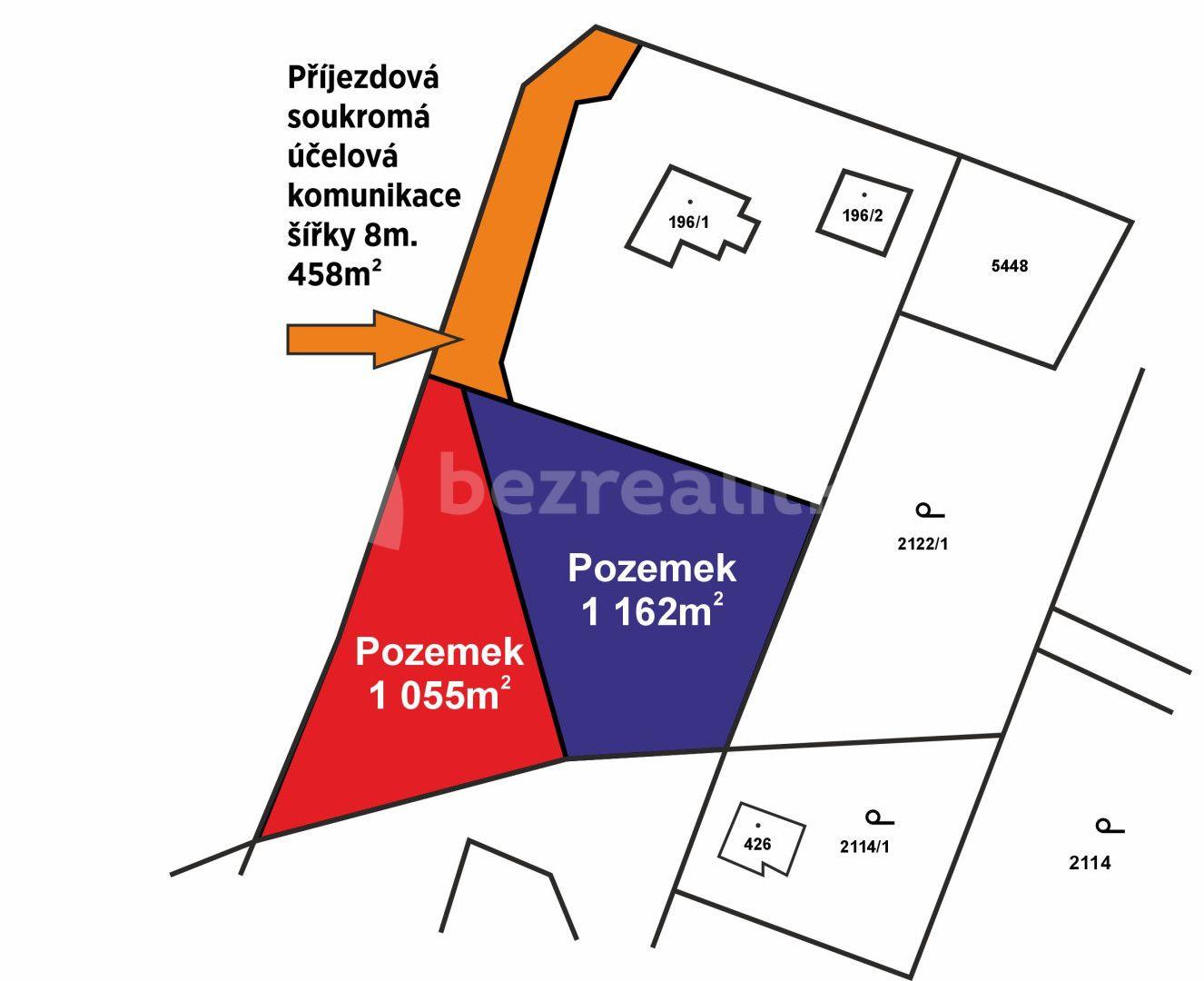 Prodej pozemku 1.284 m², Bukovany, Středočeský kraj