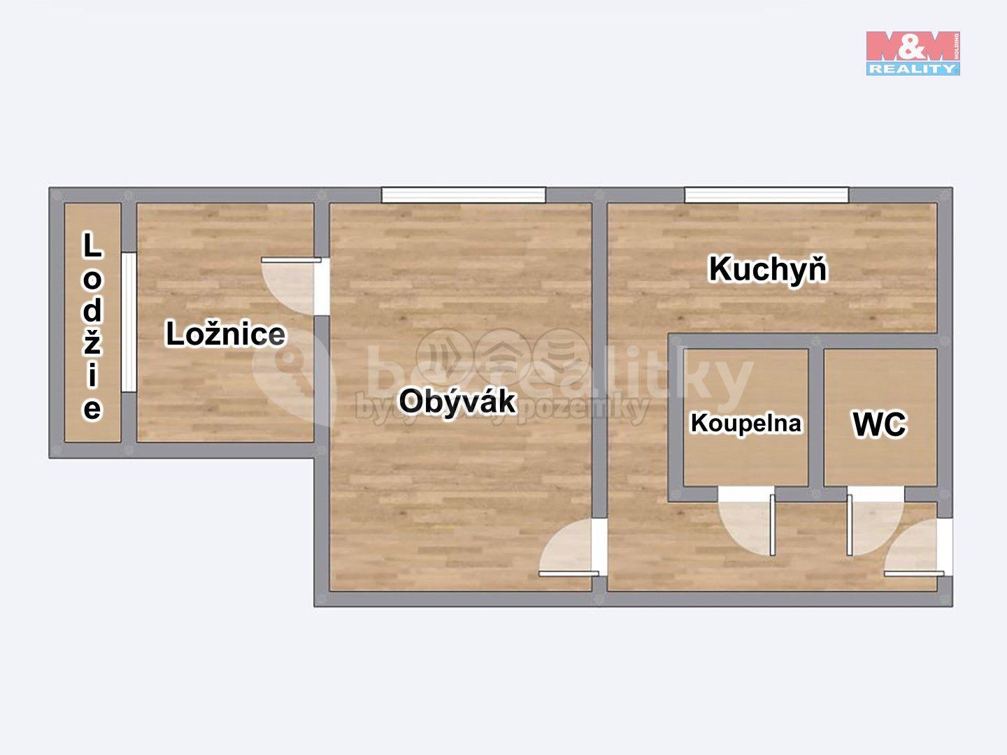 Prodej bytu 2+1 52 m², Alberta Kučery, Ostrava, Moravskoslezský kraj