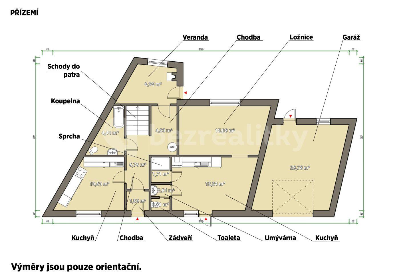 Prodej domu 138 m², pozemek 500 m², Cyrila a Metoděje, Podbořany, Ústecký kraj