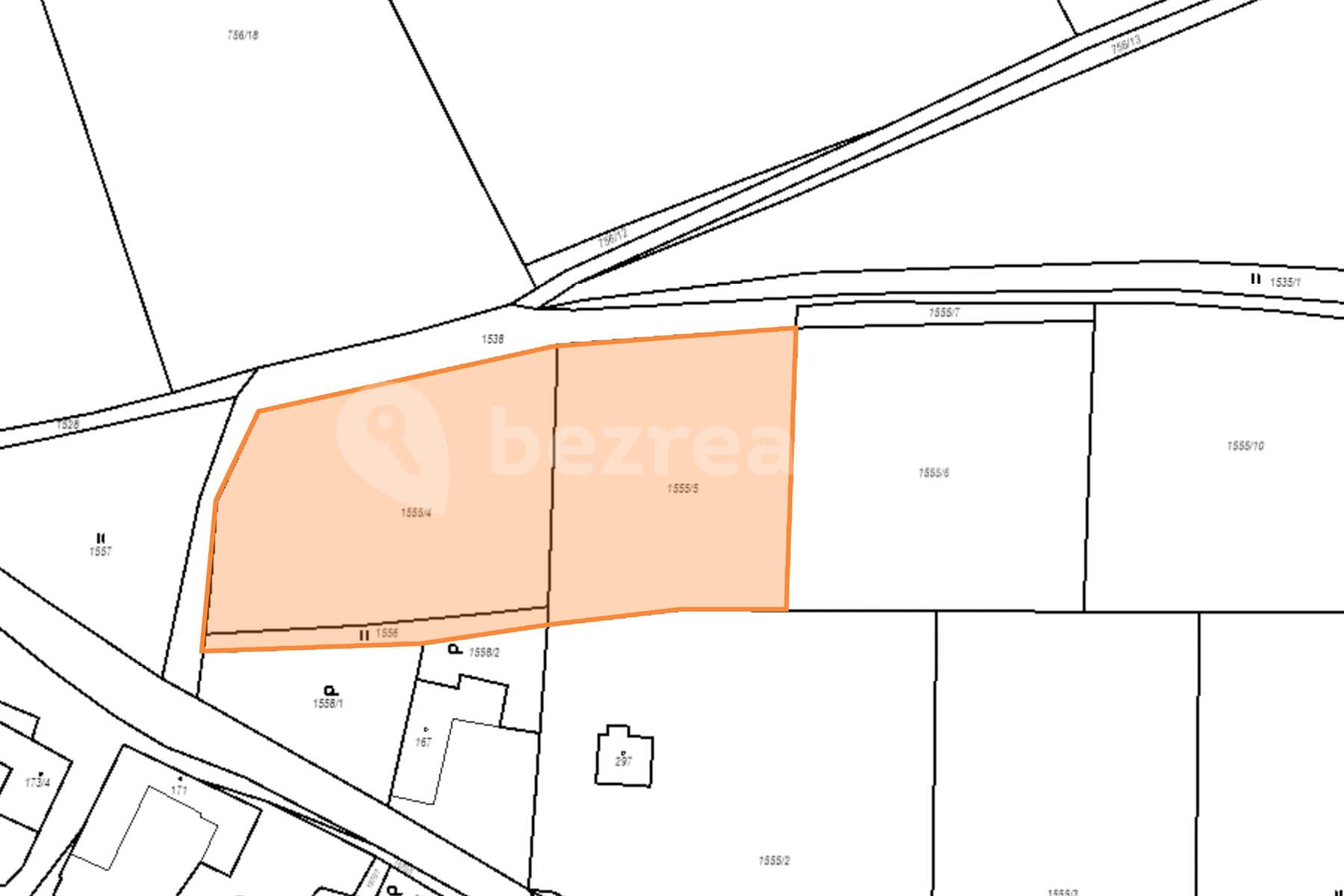 Prodej pozemku 5.259 m², Bořetice, Neustupov, Středočeský kraj