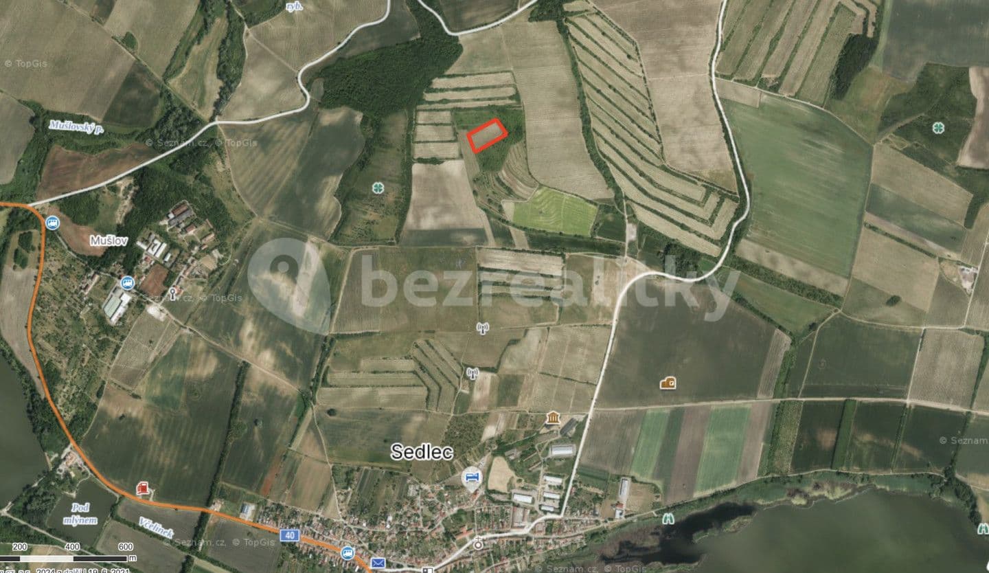 Prodej pozemku 9.215 m², Sedlec, Jihomoravský kraj