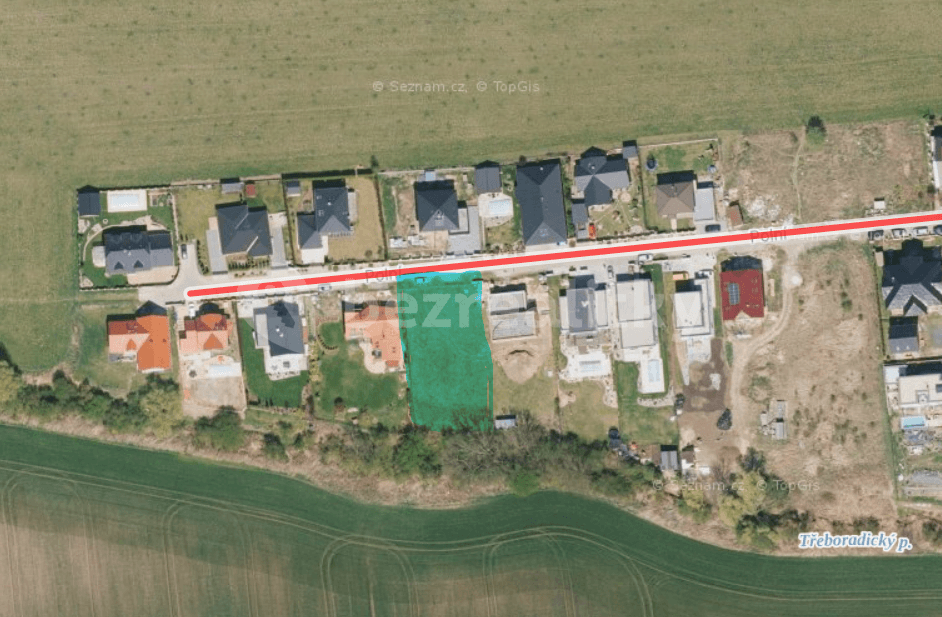 Prodej pozemku 1.279 m², Polní, Veleň, Středočeský kraj