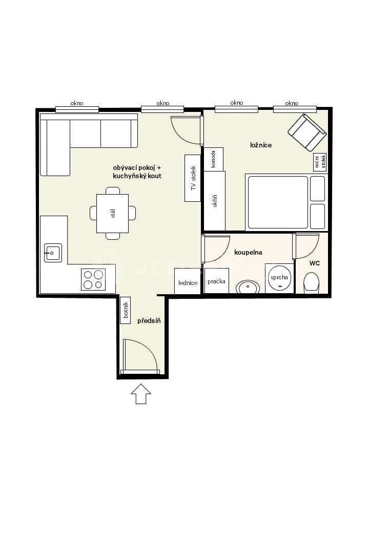 Pronájem bytu 2+kk 40 m², Bořivojova, Praha, Praha Pronájem bytu 2+kk 40 m², Bořivojova, Praha, Praha