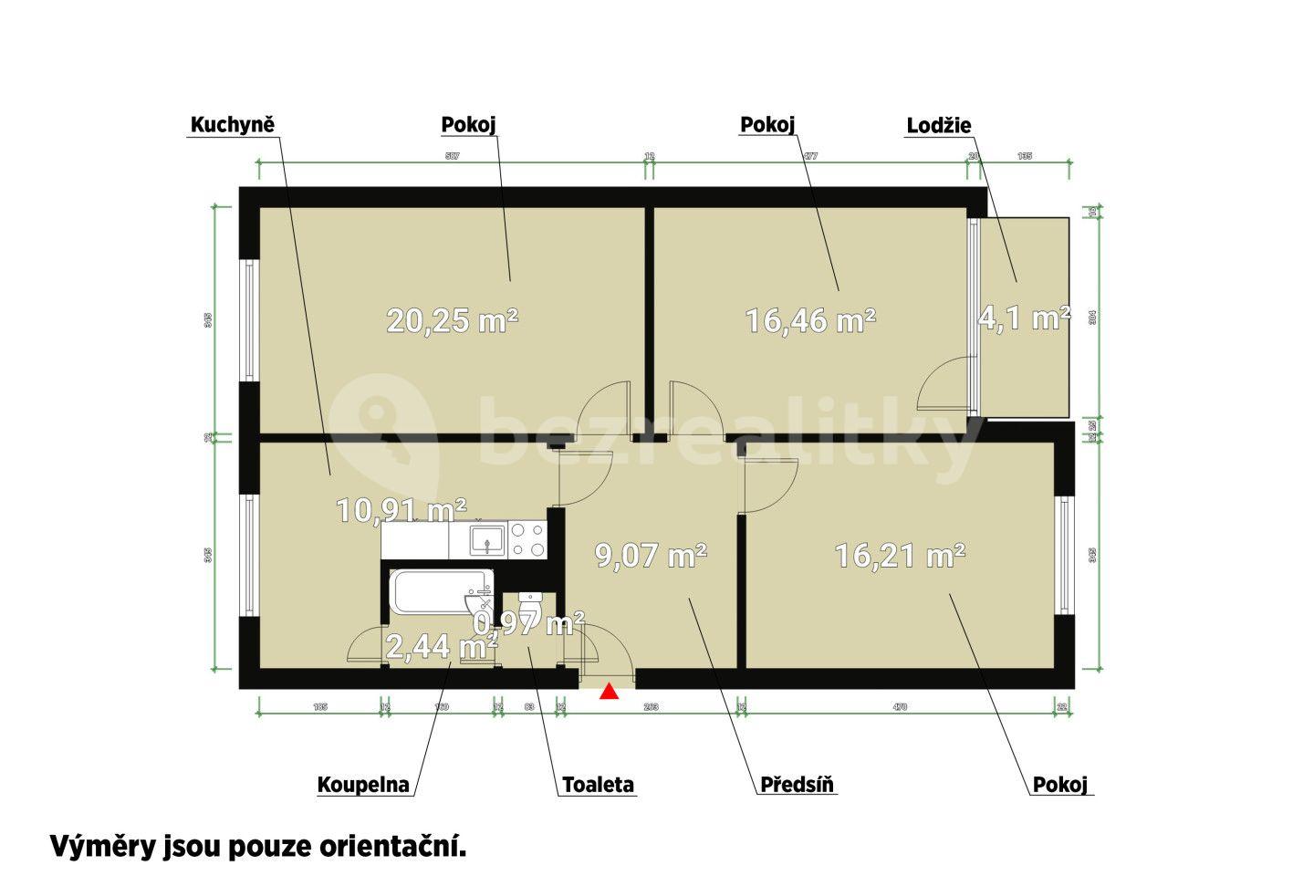 Prodej bytu 3+1 76 m², Liliová, Kralovice, Plzeňský kraj