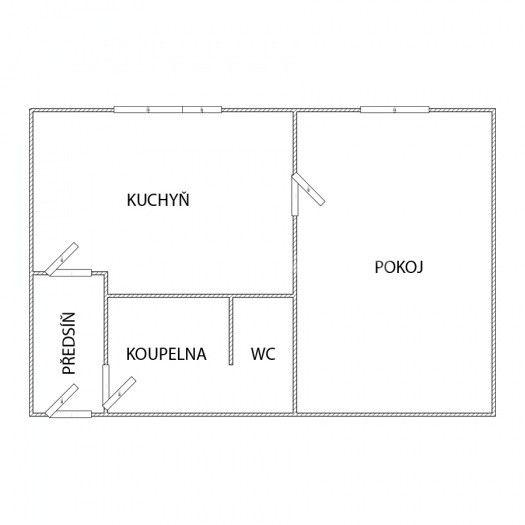 Prodej bytu 1+1 36 m², Šeříková, Krupka, Ústecký kraj