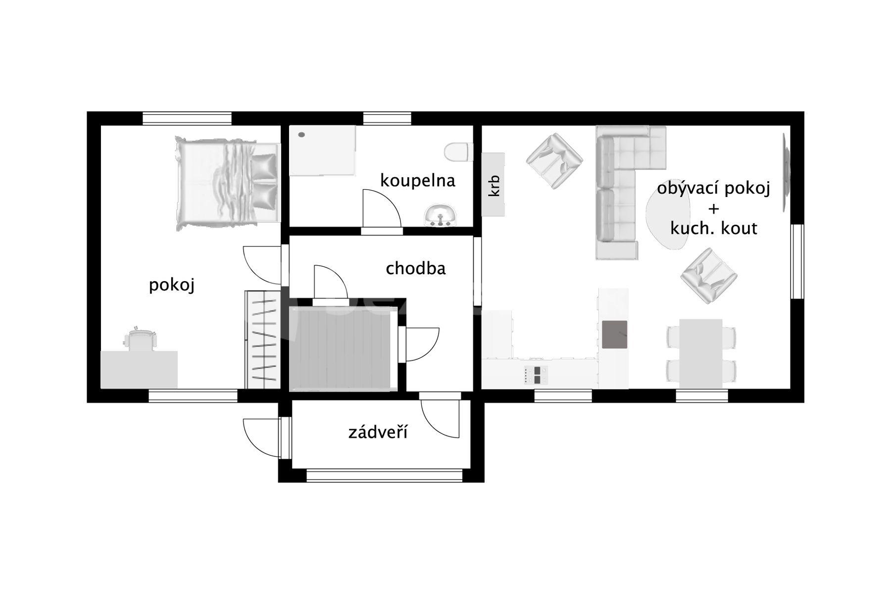 Prodej domu 100 m², pozemek 1.831 m², Mezno, Mezno, Středočeský kraj