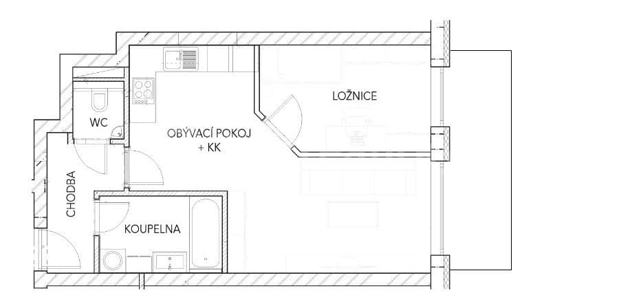 Pronájem bytu 2+kk 47 m², Lubenská, Rakovník, Středočeský kraj Pronájem bytu 2+kk 47 m², Lubenská, Rakovník, Středočeský kraj