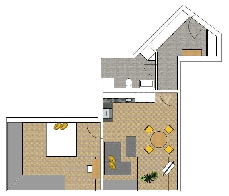 Pronájem bytu 2+kk 67 m², Na Spojce, Praha, Praha Pronájem bytu 2+kk 67 m², Na Spojce, Praha, Praha