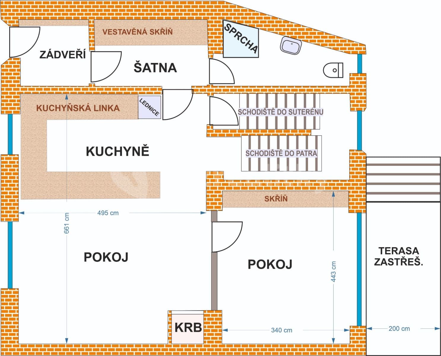 Prodej domu 188 m², pozemek 161 m², Terezy Novákové, Brno, Jihomoravský kraj