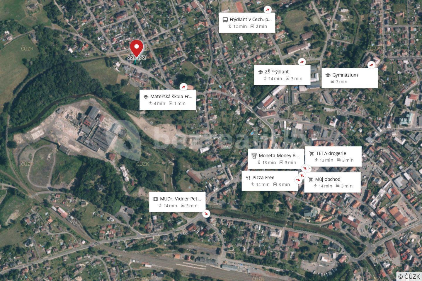 Prodej pozemku 343 m², Frýdlant, Liberecký kraj
