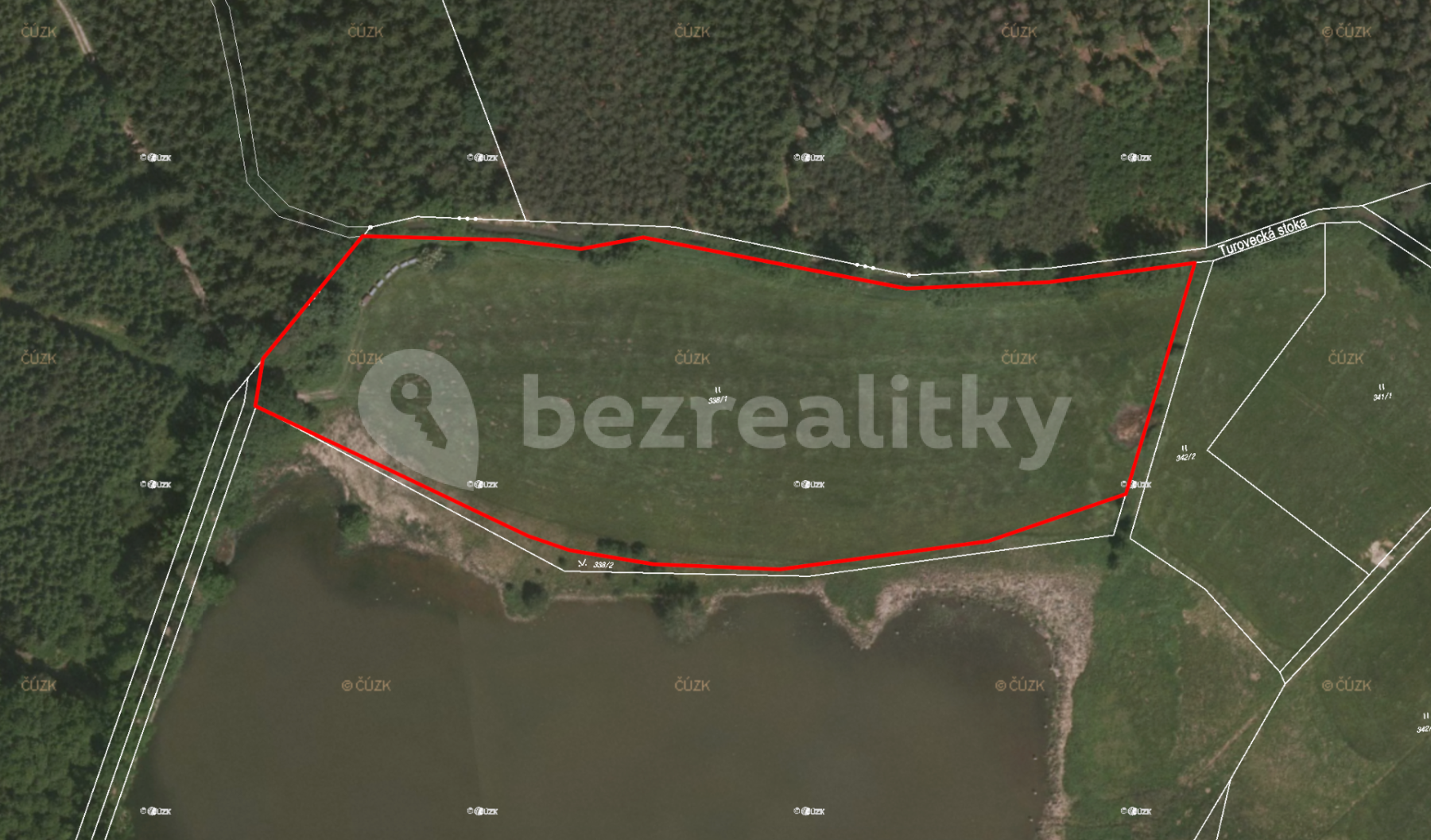 Prodej pozemku 22.536 m², 409, Turovec, Jihočeský kraj