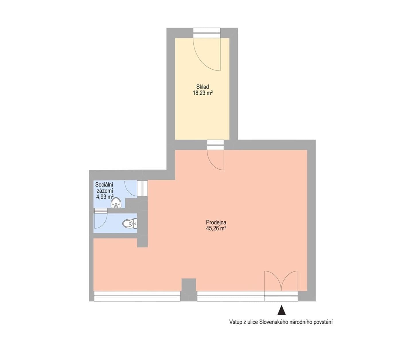 Pronájem nebytového prostoru 58 m², Slovenského národního povstání, Havířov, Moravskoslezský kraj Pronájem nebytového prostoru 58 m², Slovenského národního povstání, Havířov, Moravskoslezský kraj