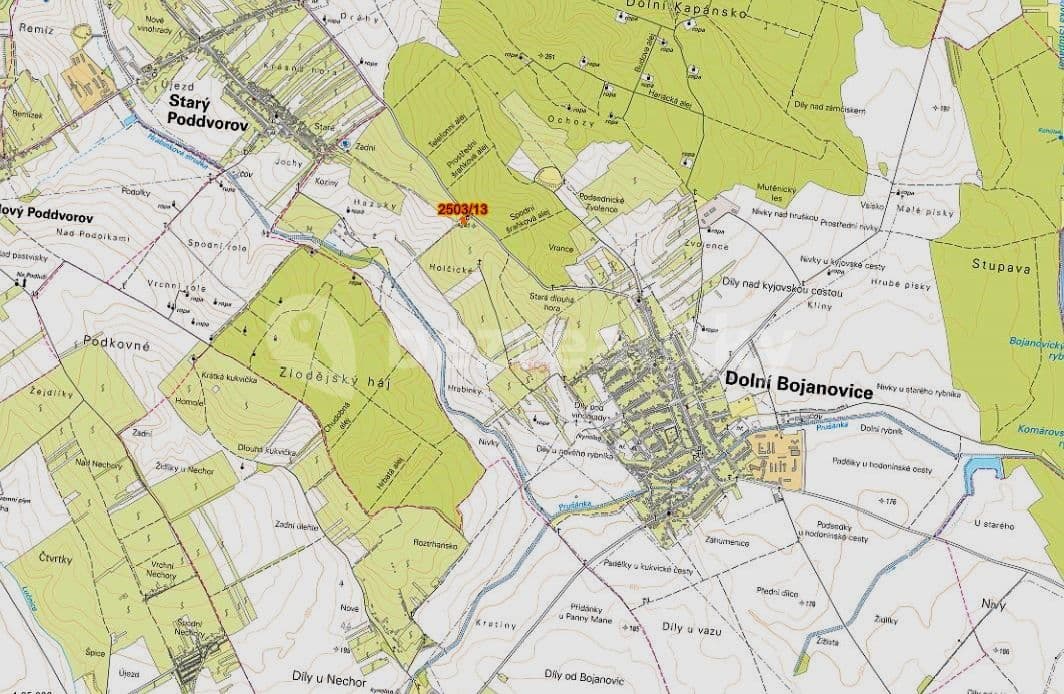 Prodej pozemku 300 m², Dolní Bojanovice, Jihomoravský kraj