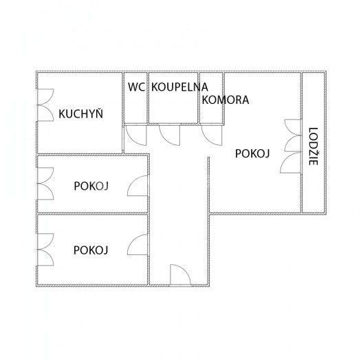 Prodej bytu 3+1 78 m², Masarykova třída, Orlová, Moravskoslezský kraj