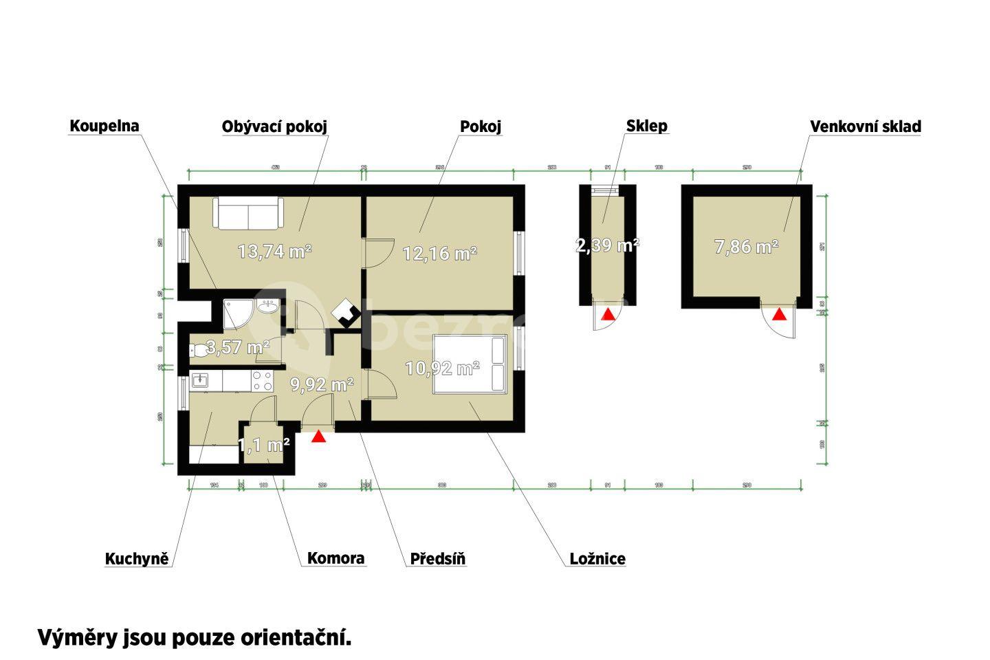 Prodej bytu 3+1 51 m², Italská, Holýšov, Plzeňský kraj