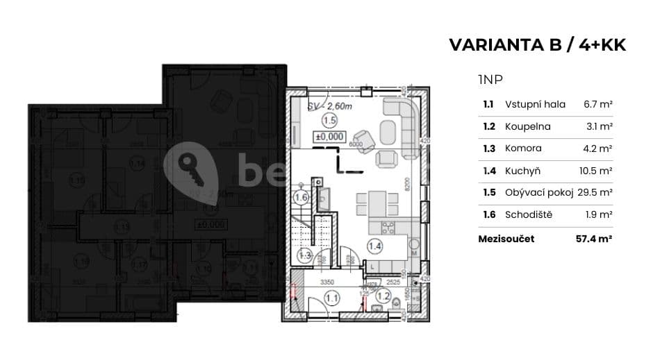 Prodej domu 114 m², pozemek 372 m², Jizerní Vtelno, Středočeský kraj