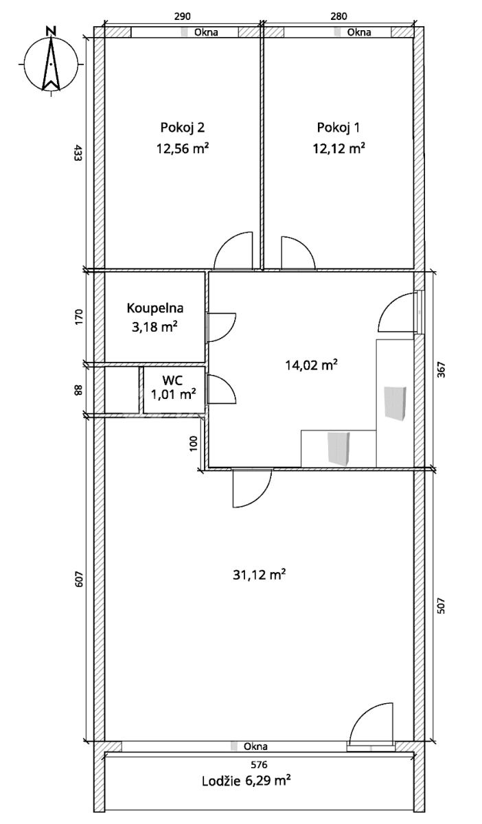 Pronájem bytu 3+kk 77 m², Generála Janouška, Praha, Praha Pronájem bytu 3+kk 77 m², Generála Janouška, Praha, Praha