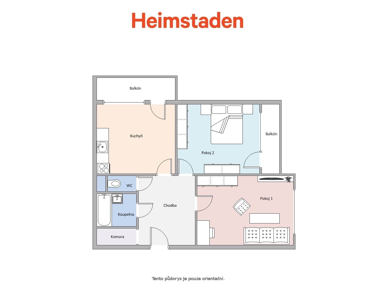 Pronájem bytu 2+1 57 m², Masarykova třída, Orlová, Moravskoslezský kraj Pronájem bytu 2+1 57 m², Masarykova třída, Orlová, Moravskoslezský kraj