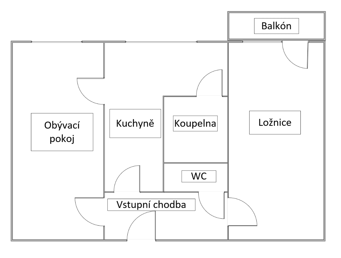 Pronájem bytu 2+1 55 m², Náchodská, Tábor, Jihočeský kraj Pronájem bytu 2+1 55 m², Náchodská, Tábor, Jihočeský kraj