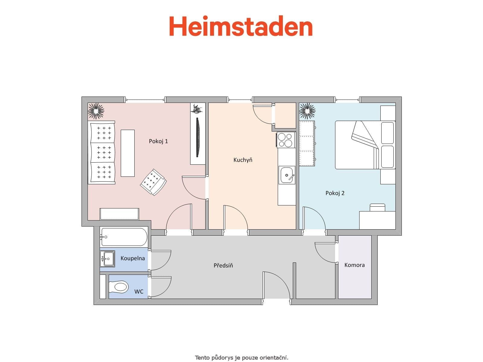 Pronájem bytu 2+1 56 m², Mírová, Havířov, Moravskoslezský kraj Pronájem bytu 2+1 56 m², Mírová, Havířov, Moravskoslezský kraj