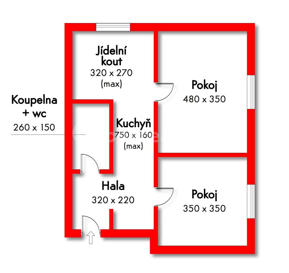 Prodej bytu 2+1 53 m², Mlýnská, Strakonice, Jihočeský kraj