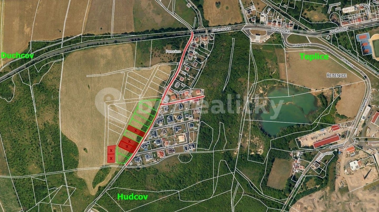Prodej pozemku 1.066 m², Teplice, Ústecký kraj
