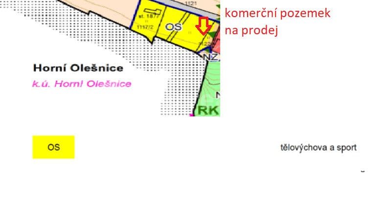 Prodej pozemku 2.823 m², Hostinné, Královéhradecký kraj