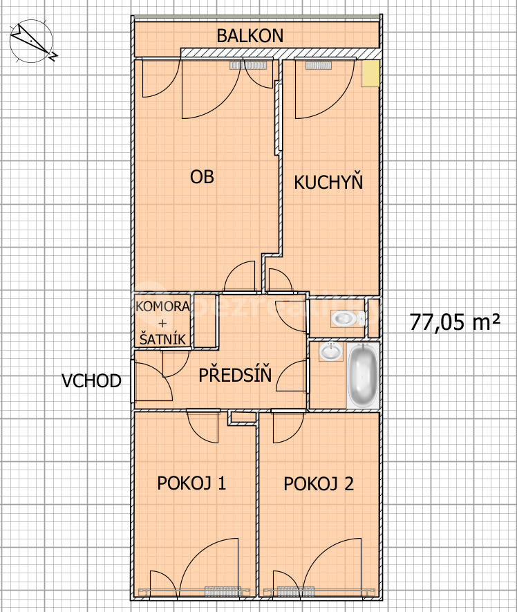 Prodej bytu 3+1 78 m², Chalupkova, Praha, Praha