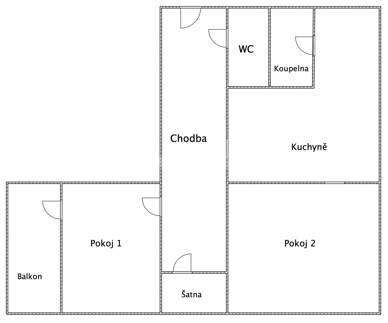 Prodej bytu 2+1 58 m², Puškinova, Vyškov, Jihomoravský kraj