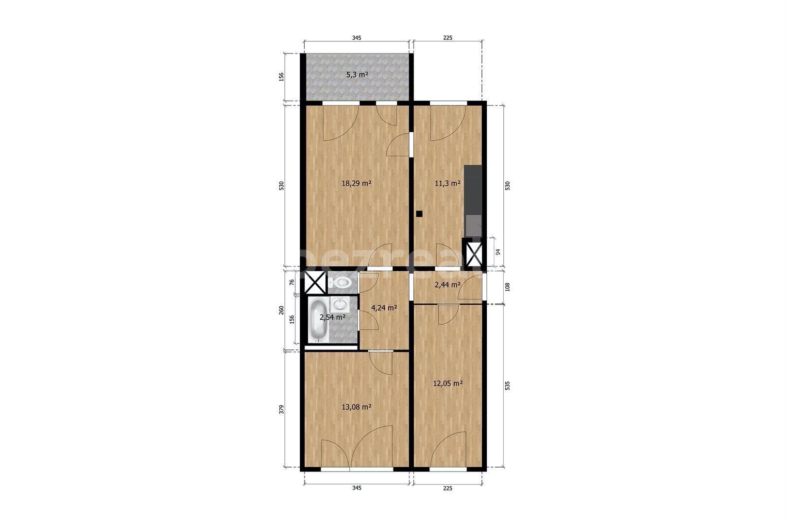 Prodej bytu 3+1 • 70 m²