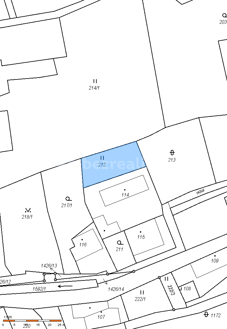 Prodej pozemku 657 m², Staré Křečany, Ústecký kraj