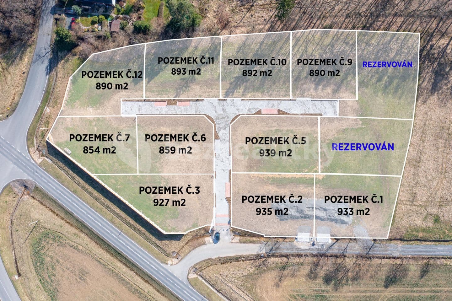 Prodej pozemku 854 m², Kamenný Újezd, Plzeňský kraj