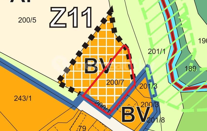 Prodej pozemku 1.685 m², Krchleby, Středočeský kraj