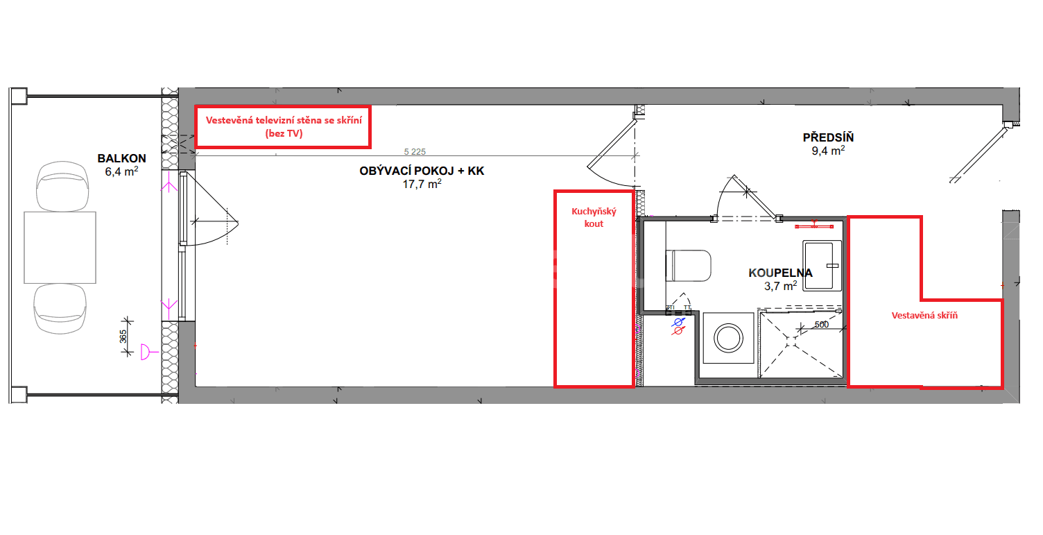 Pronájem bytu 1+kk 32 m², Milánská, Praha, Praha Pronájem bytu 1+kk 32 m², Milánská, Praha, Praha