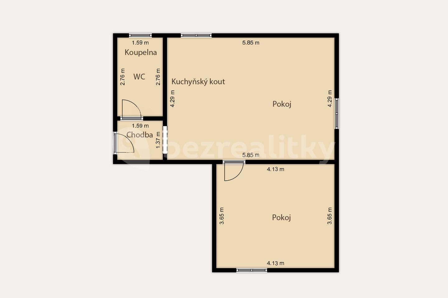 Prodej bytu 2+kk 50 m², Masarykova, Nové Sedlo, Karlovarský kraj