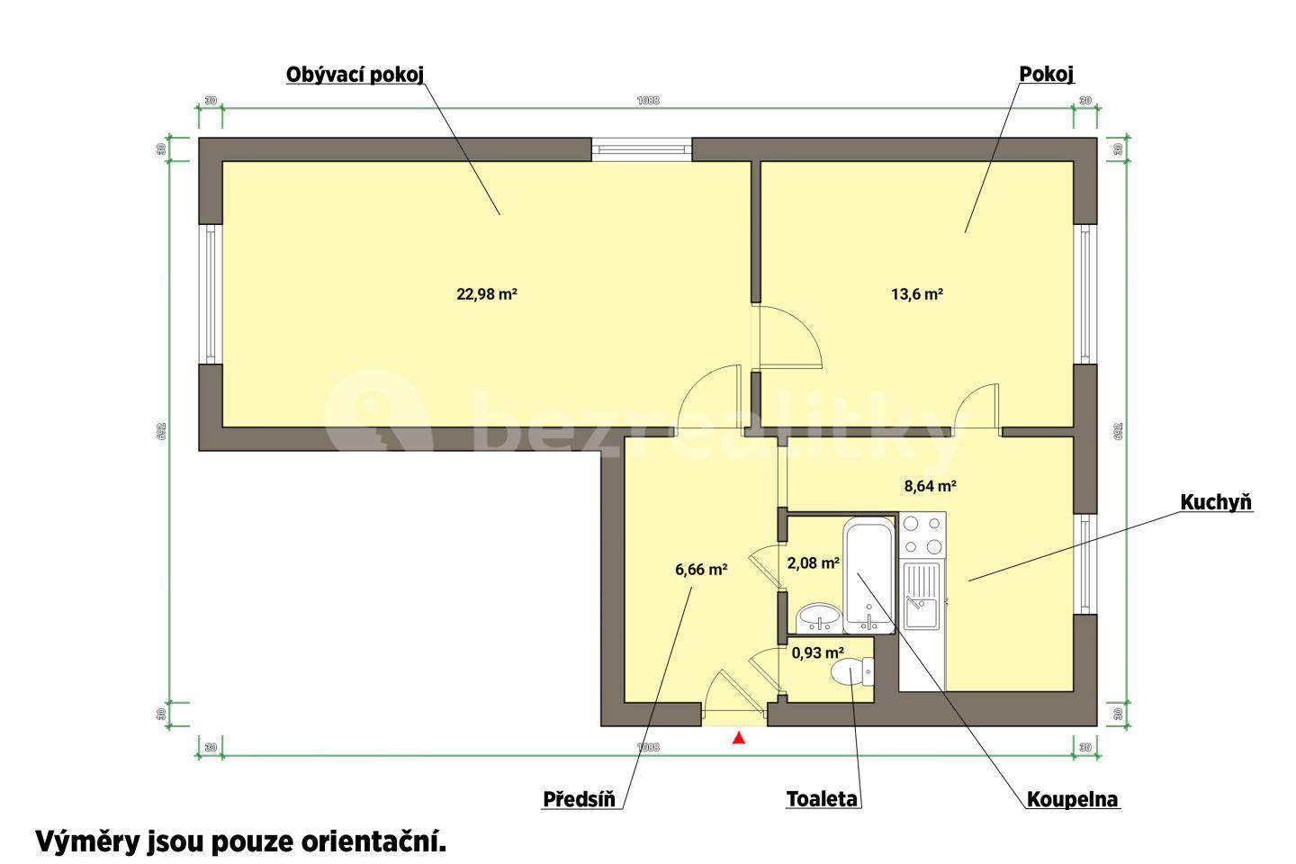 Prodej bytu 2+1 55 m², Toužim, Karlovarský kraj