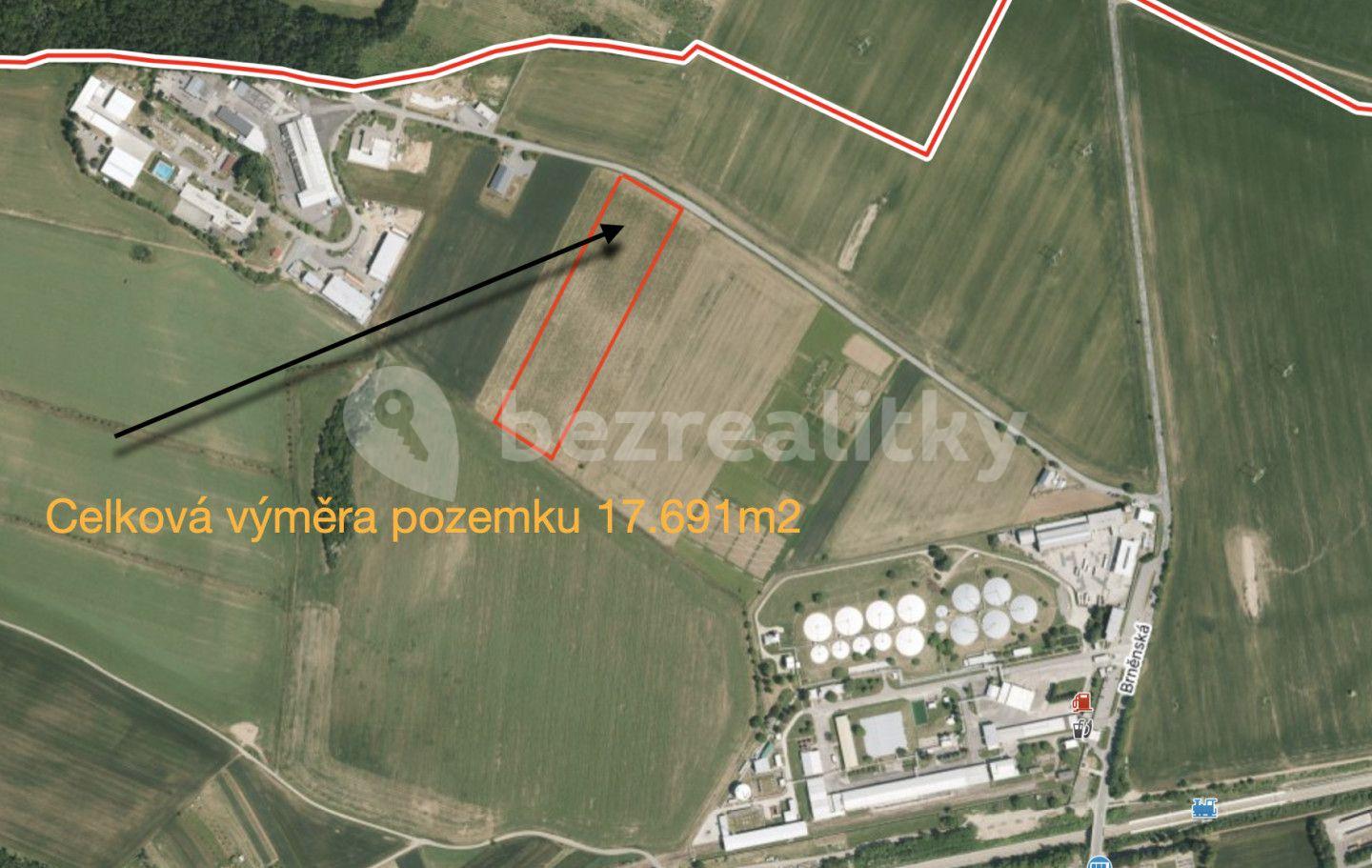 Prodej pozemku 17.691 m², Střelice, Jihomoravský kraj
