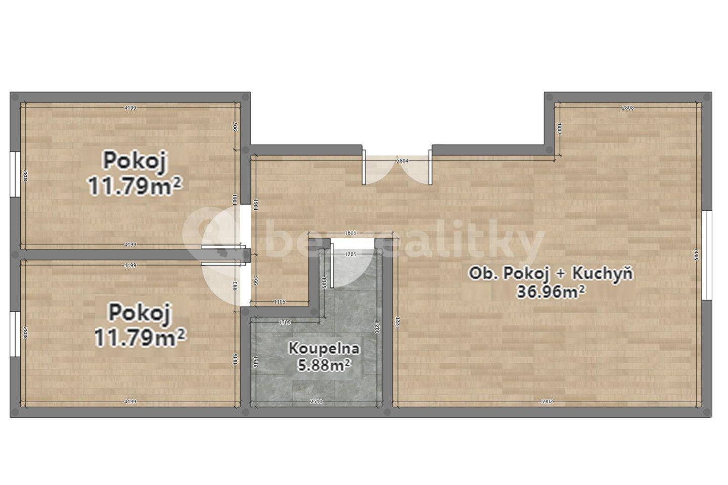 Prodej bytu 3+kk 66 m², Křížkova, Plzeň, Plzeňský kraj