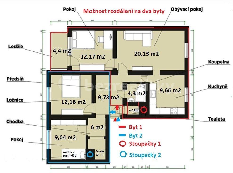 Prodej bytu 4+1 91 m², Toužimská, Plzeň, Plzeňský kraj
