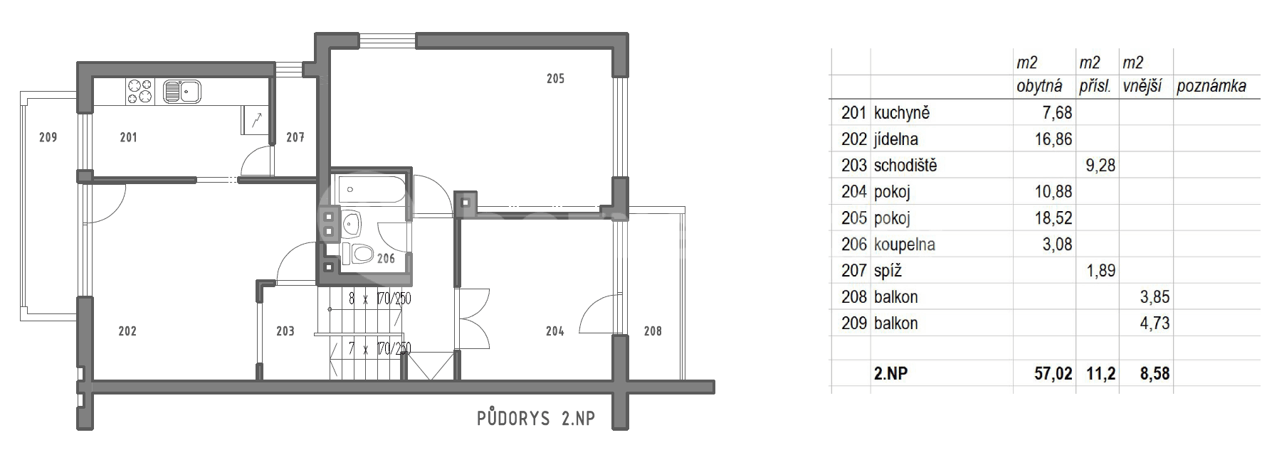 Prodej domu 176 m², pozemek 376 m², Jedlová, Ostrava, Moravskoslezský kraj