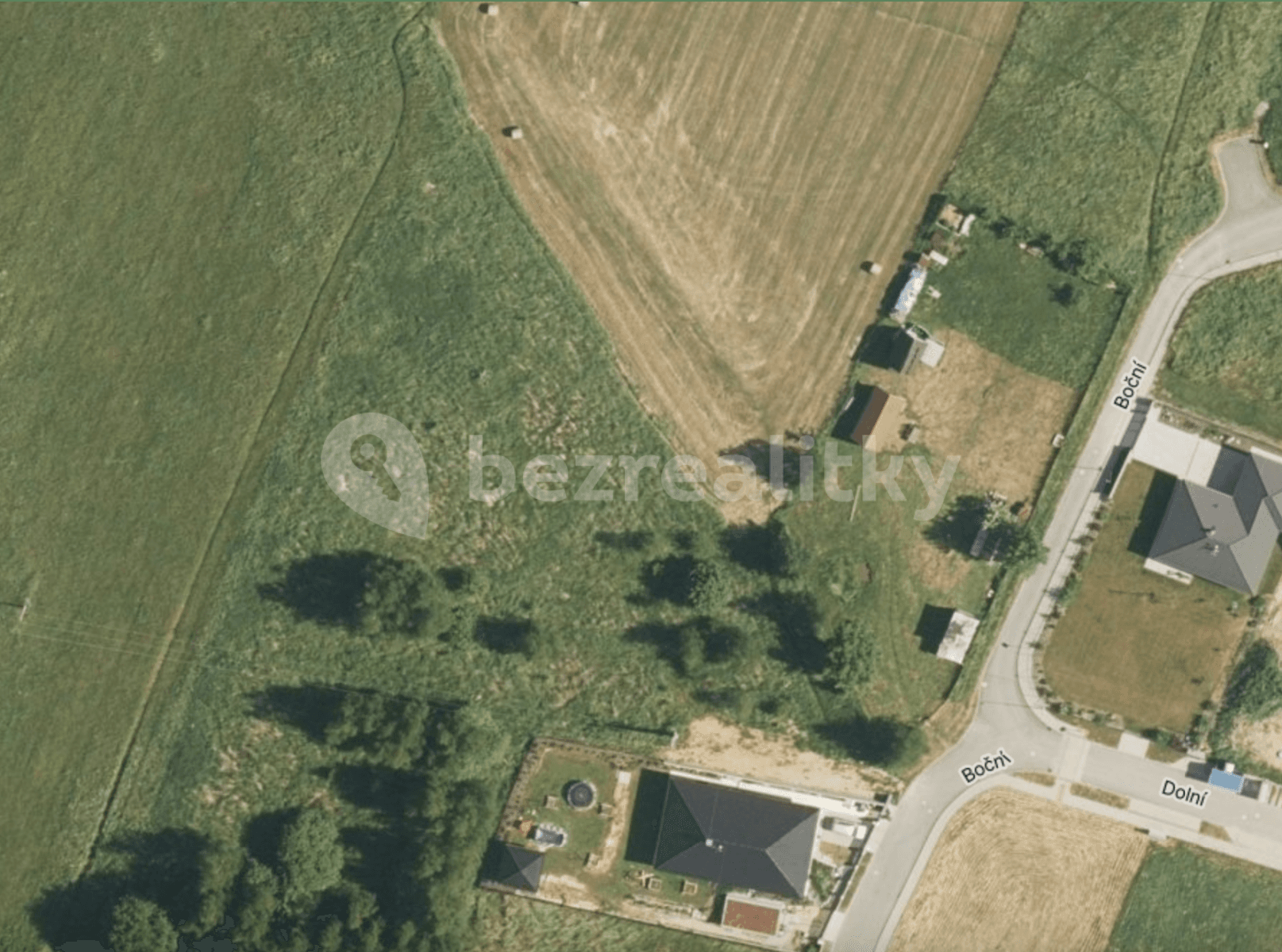 Prodej pozemku 1.409 m², Boční, Litvínovice, Jihočeský kraj