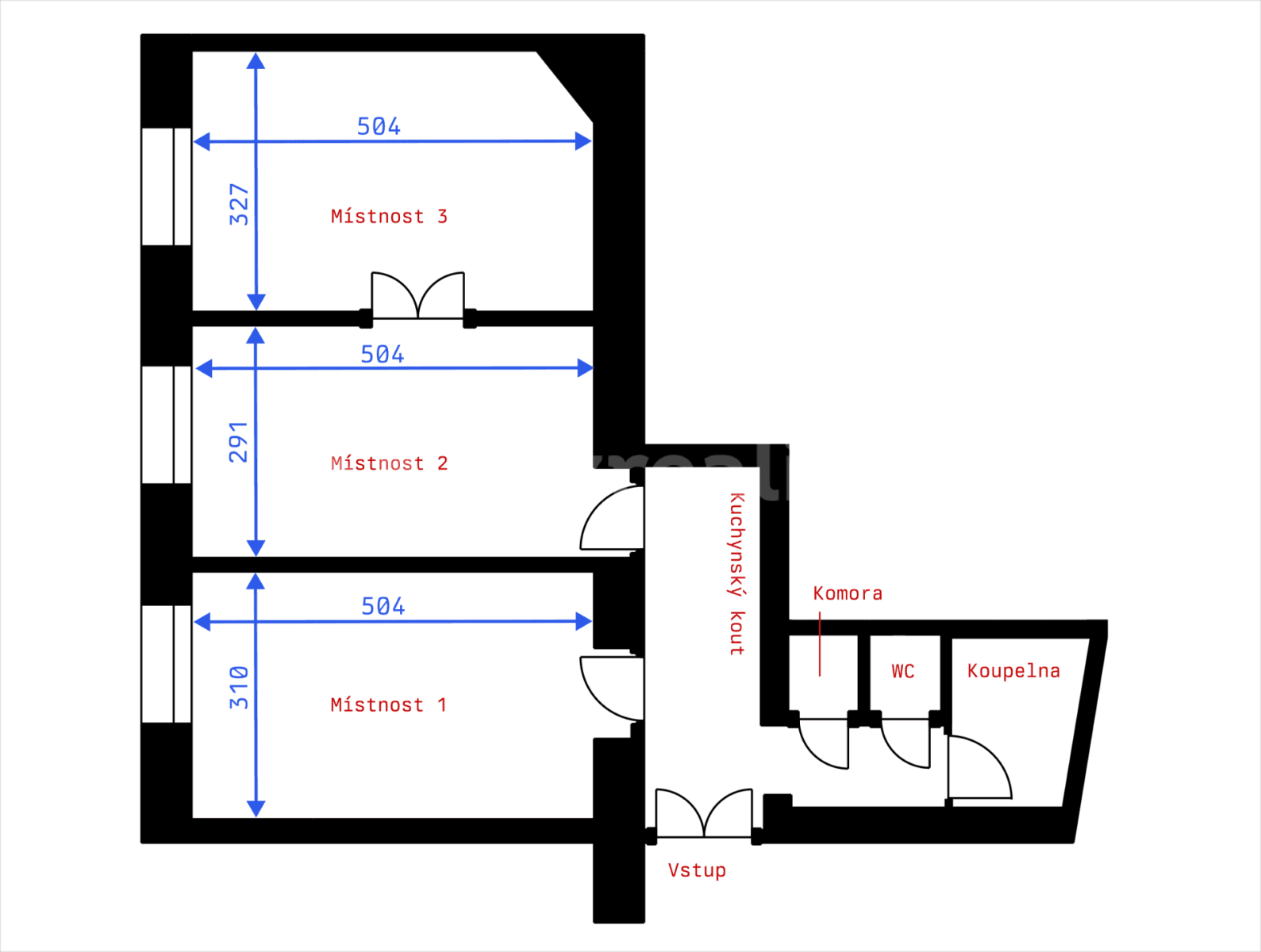 Pronájem bytu 3+kk 61 m², Na Míčánkách, Praha, Praha Pronájem bytu 3+kk 61 m², Na Míčánkách, Praha, Praha