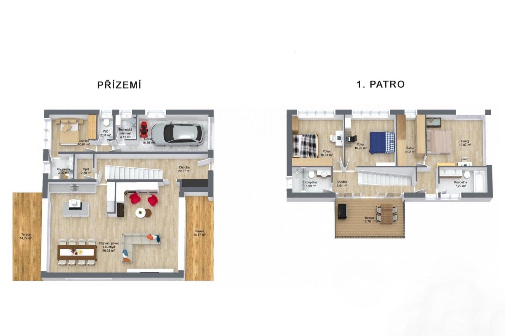Prodej domu 320 m², pozemek 814 m², U Rybníčka, Vysoký Újezd, Středočeský kraj Prodej domu 320 m², pozemek 814 m², U Rybníčka, Vysoký Újezd, Středočeský kraj