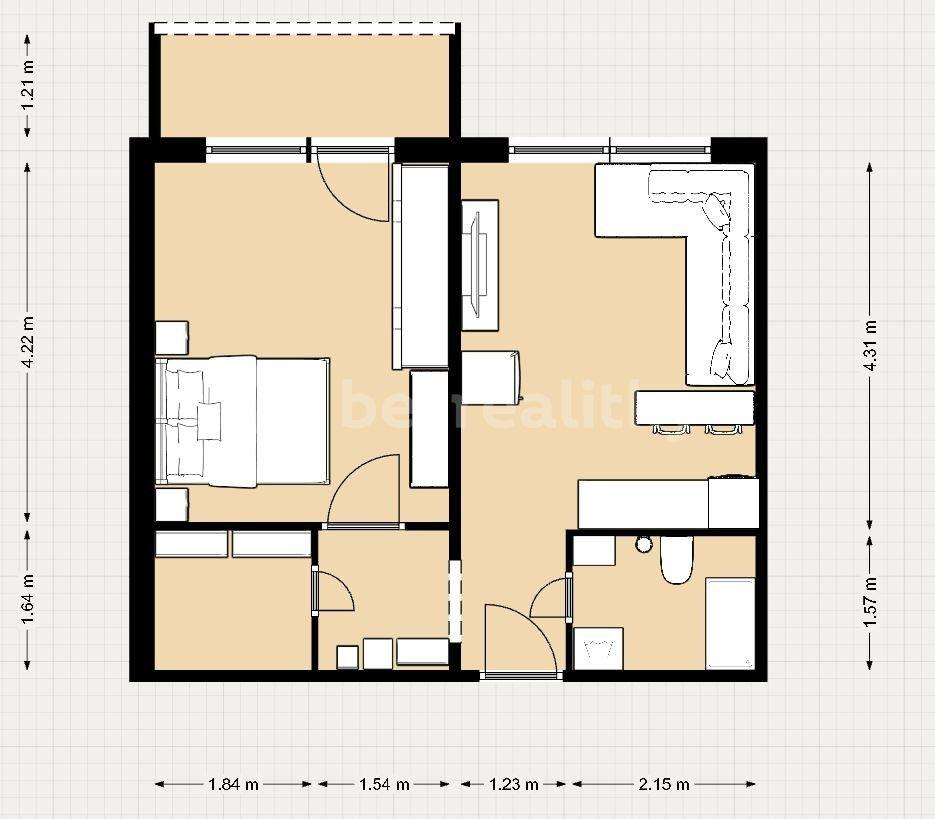 Prodej bytu 2+kk 42 m², Prokofjevova, Brno, Jihomoravský kraj