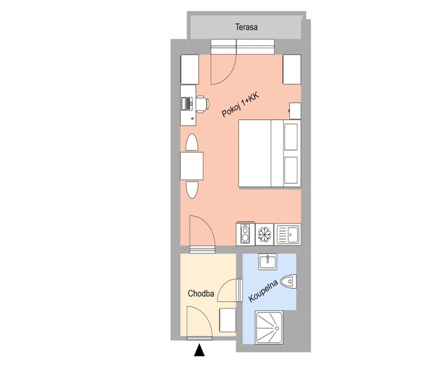 Pronájem bytu 1+kk 28 m², Magisterská, Plzeň, Plzeňský kraj Pronájem bytu 1+kk 28 m², Magisterská, Plzeň, Plzeňský kraj