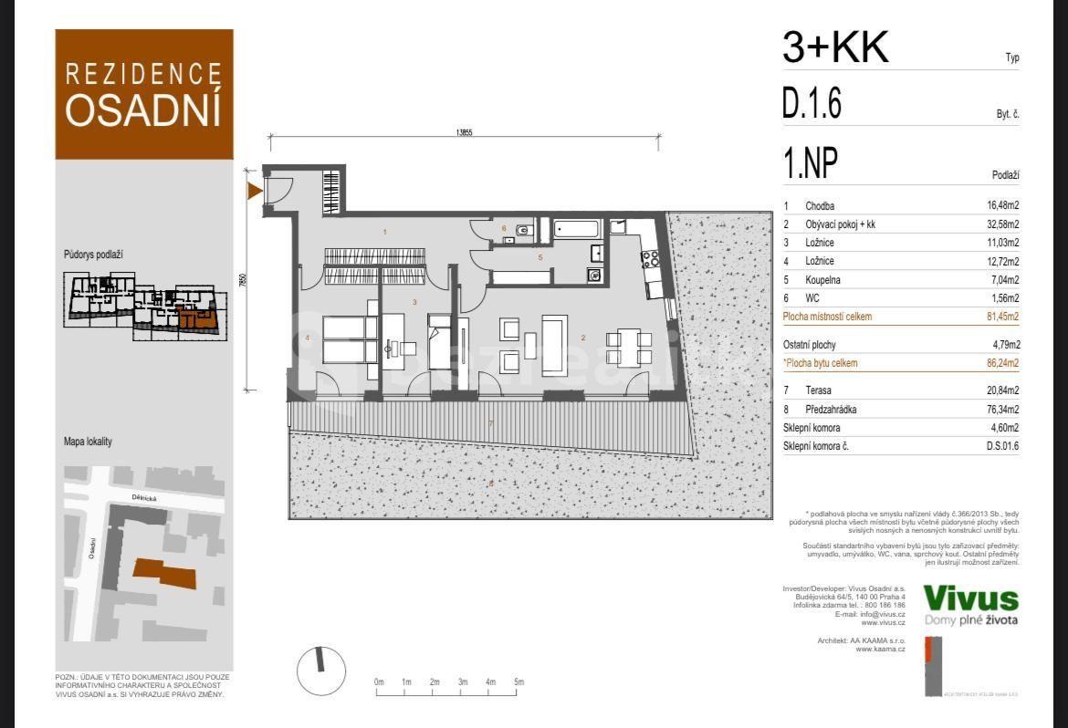 Prodej bytu 3+kk 86 m², Dělnická, Praha, Praha