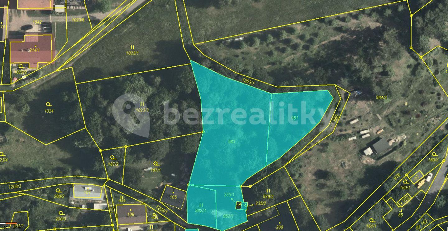 Prodej pozemku 2.589 m², Orličky, Pardubický kraj