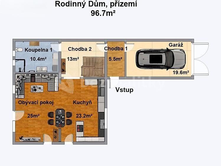 Prodej domu 200 m², pozemek 1.461 m², Pod Skalkou, Popovičky, Středočeský kraj