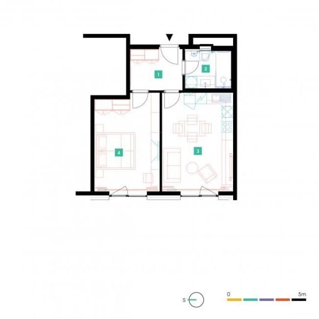 Pronájem bytu 2+kk 50 m², Mukařovského, Praha, Praha Pronájem bytu 2+kk 50 m², Mukařovského, Praha, Praha