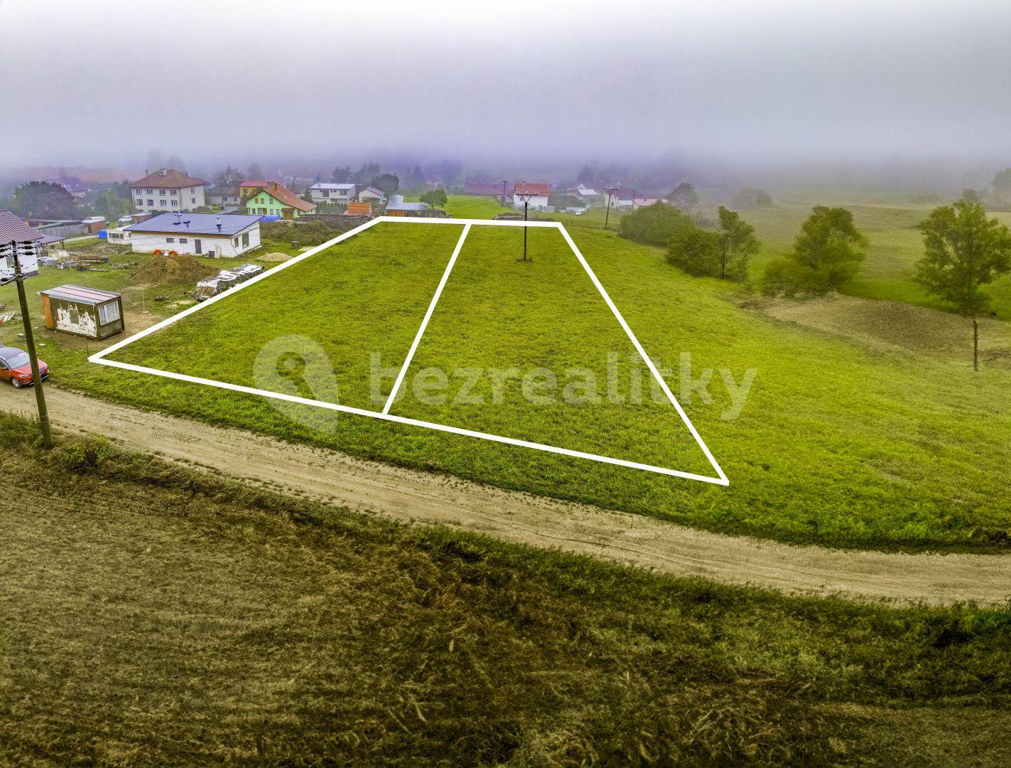 Prodej pozemku 1.217 m², Jersín, Kraj Vysočina